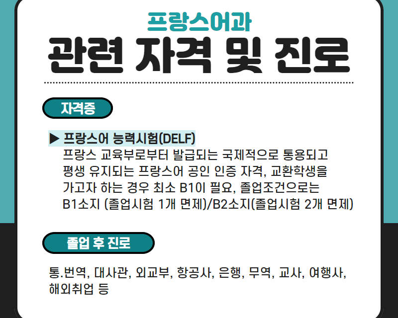 관련자격 및 진로