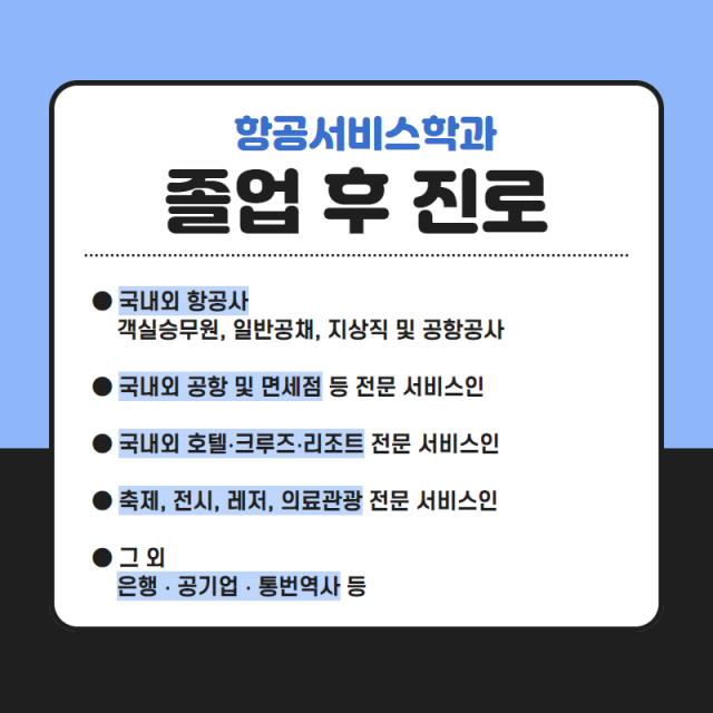 졸업후진로