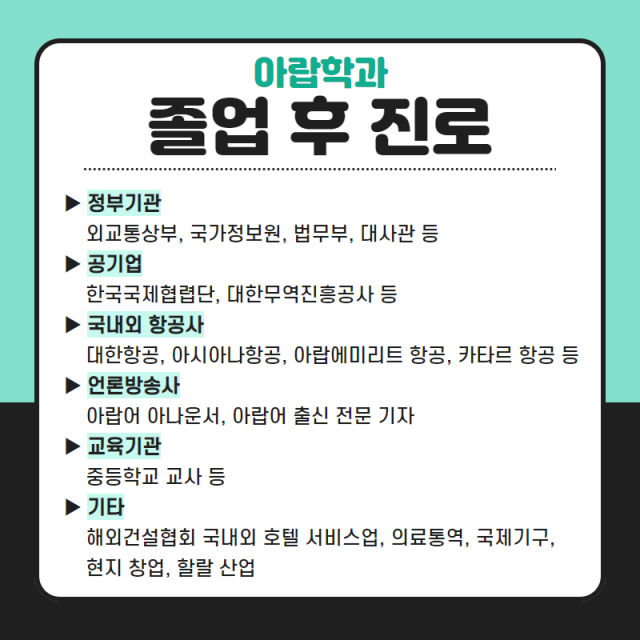 졸업 후 진로